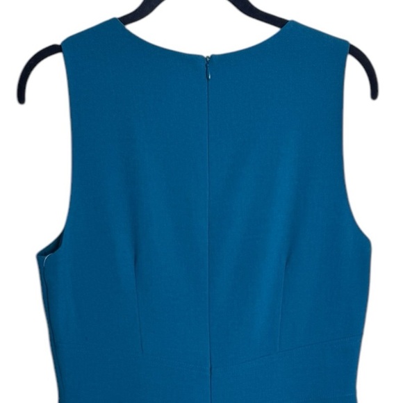 NWT Vince Camuto Crisscross Waist Crepe Jumpsuit Wide Leg size 12 minimalist - Picture 5 of 8